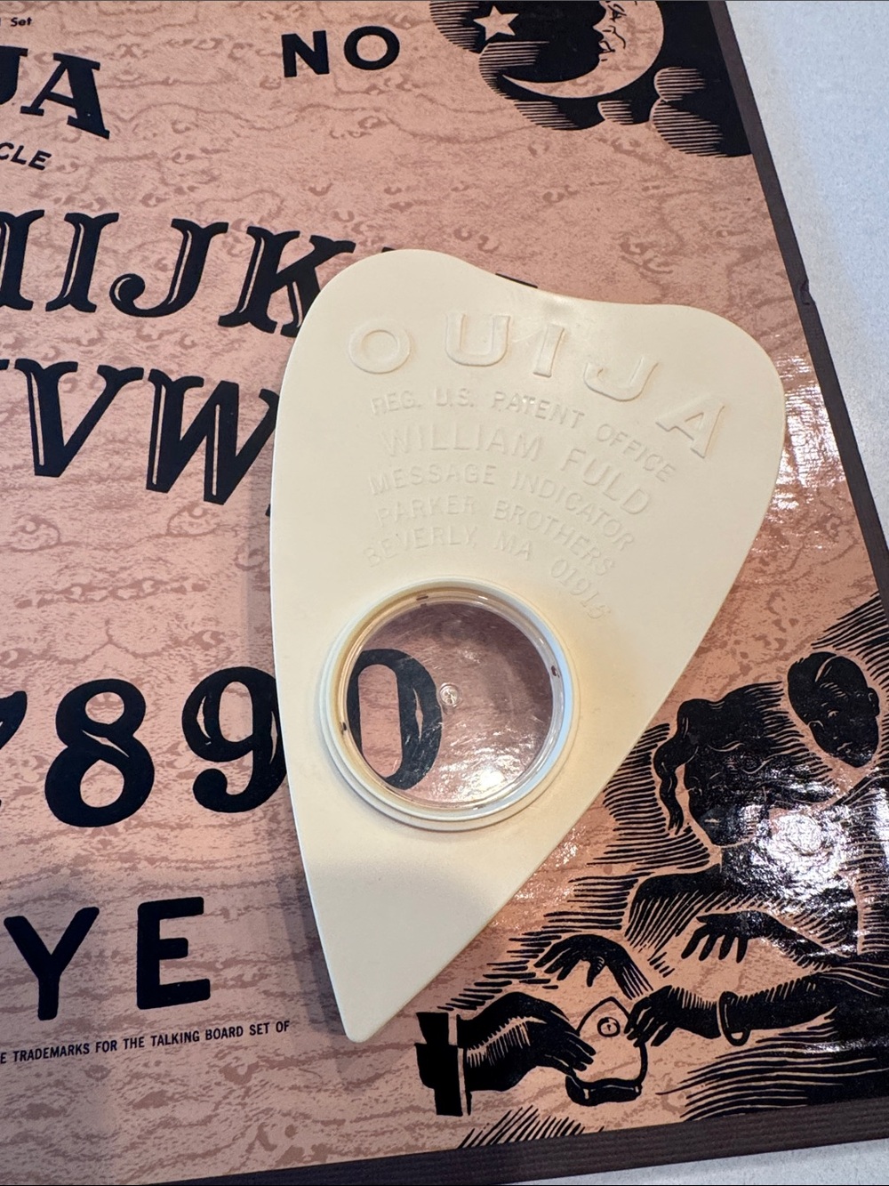 Parker Brothers Ouija Board Game with Tan Planchette - Picture 2 of 9